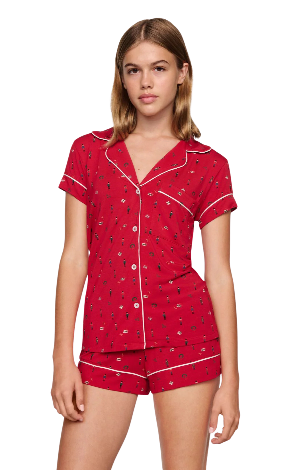 Gisele Printed Shortie PJ Set