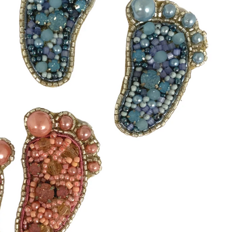 Footprint Earrings