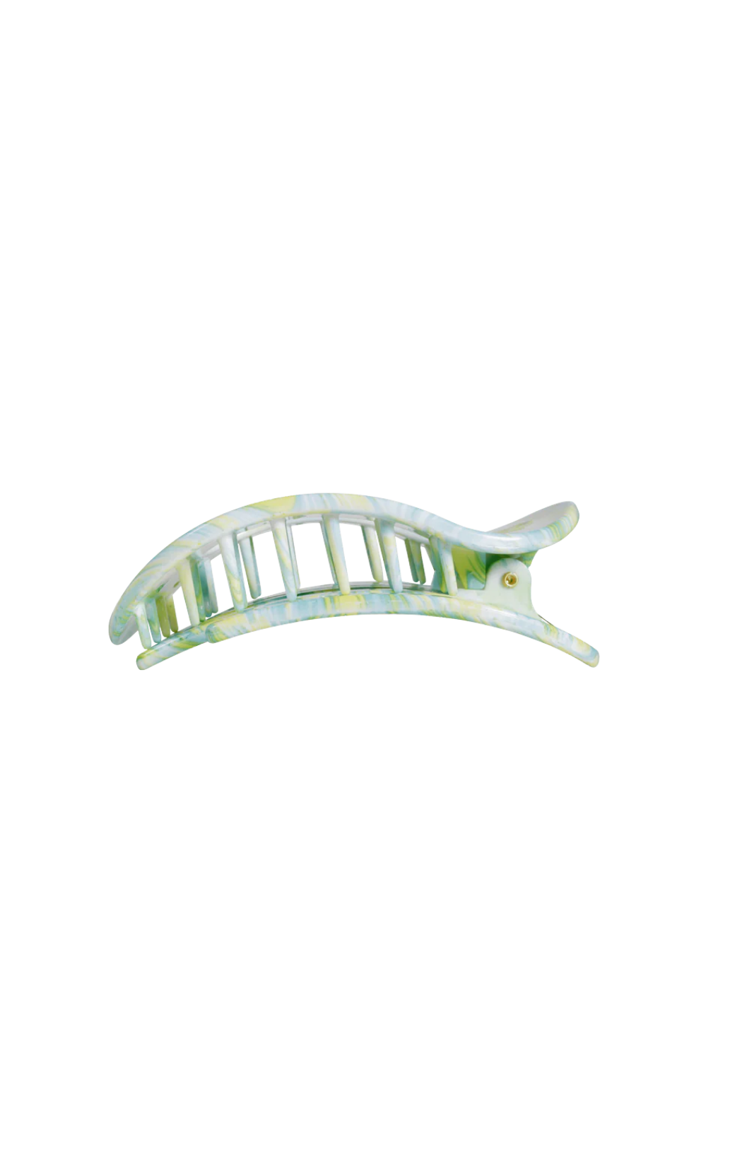 Flat Round By the Sea Shore Medium Hair Clip