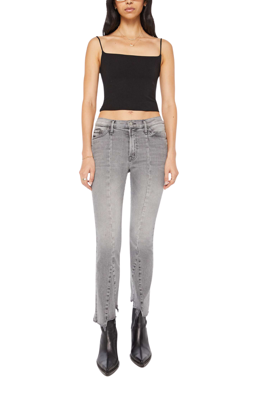 The Insider Crop Pointy Fray