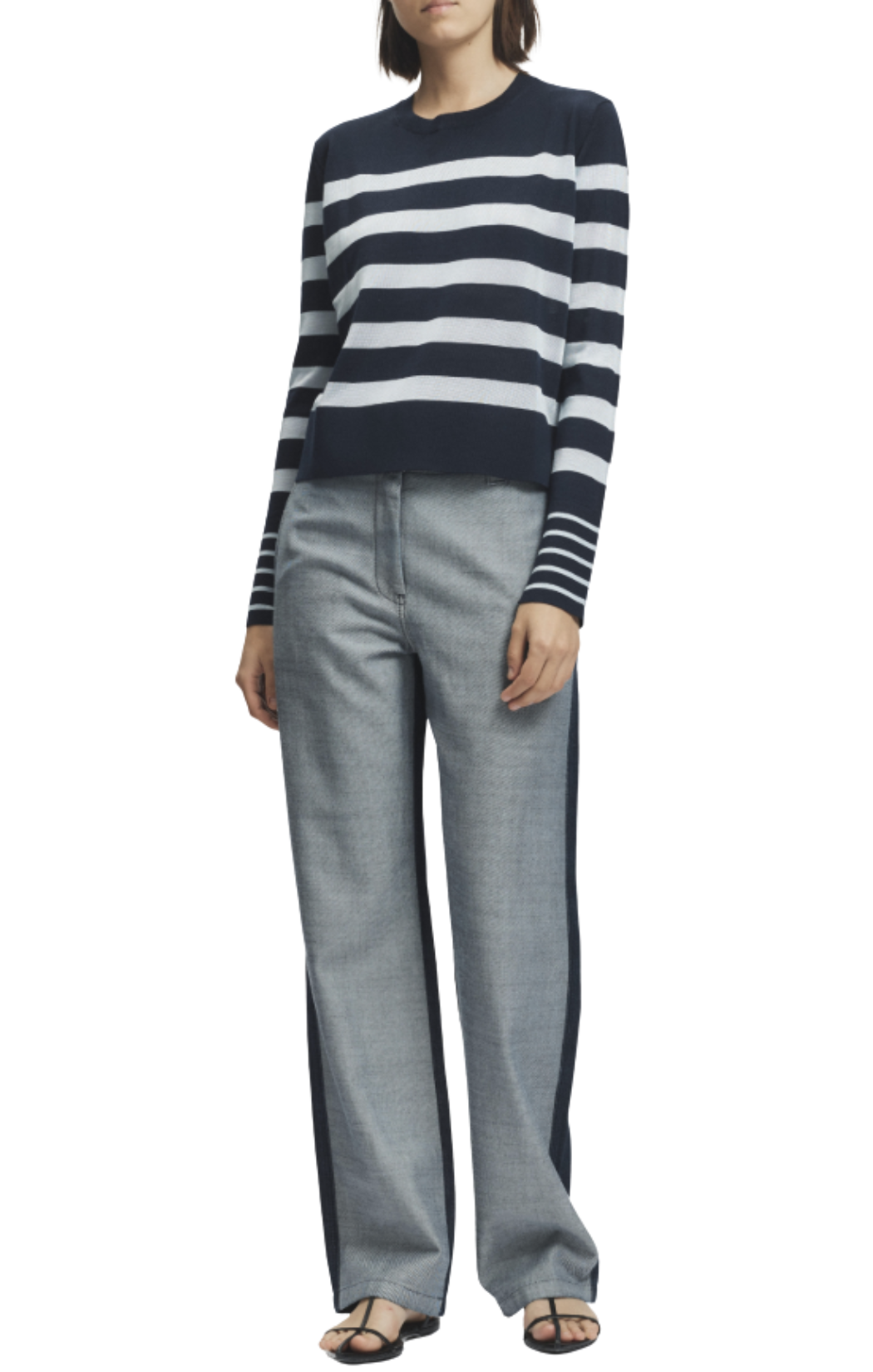 Odette Striped Knit Sweater