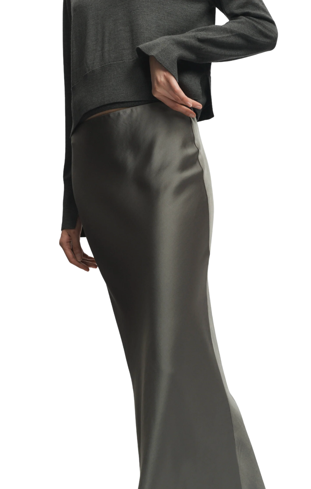 Talia Charmeuse Maxi Skirt