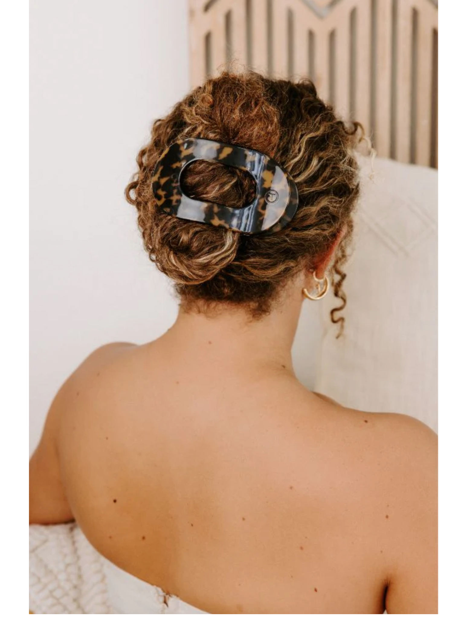 Large Flat Round Hair Clip