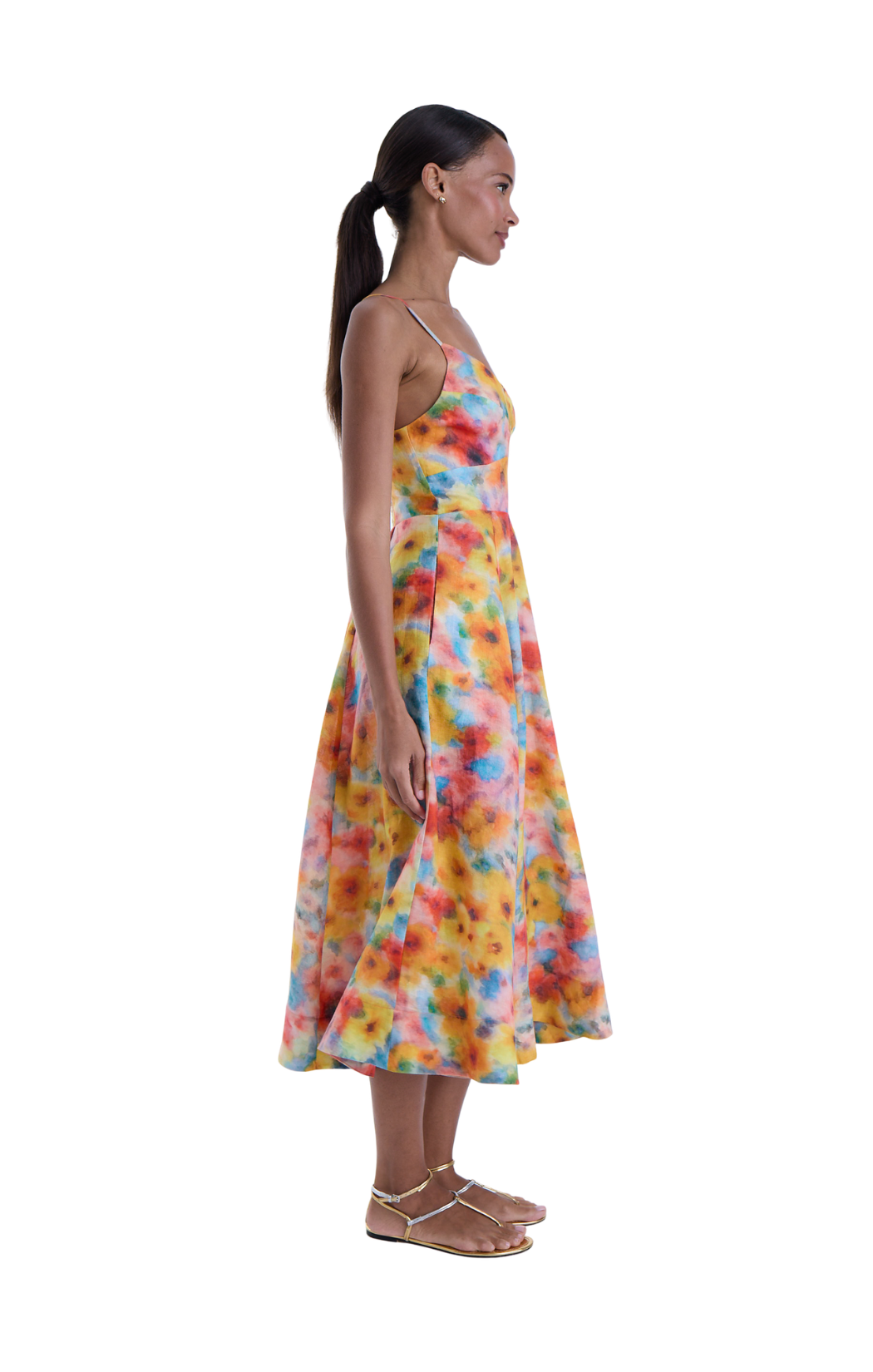 June Print Midi Dress