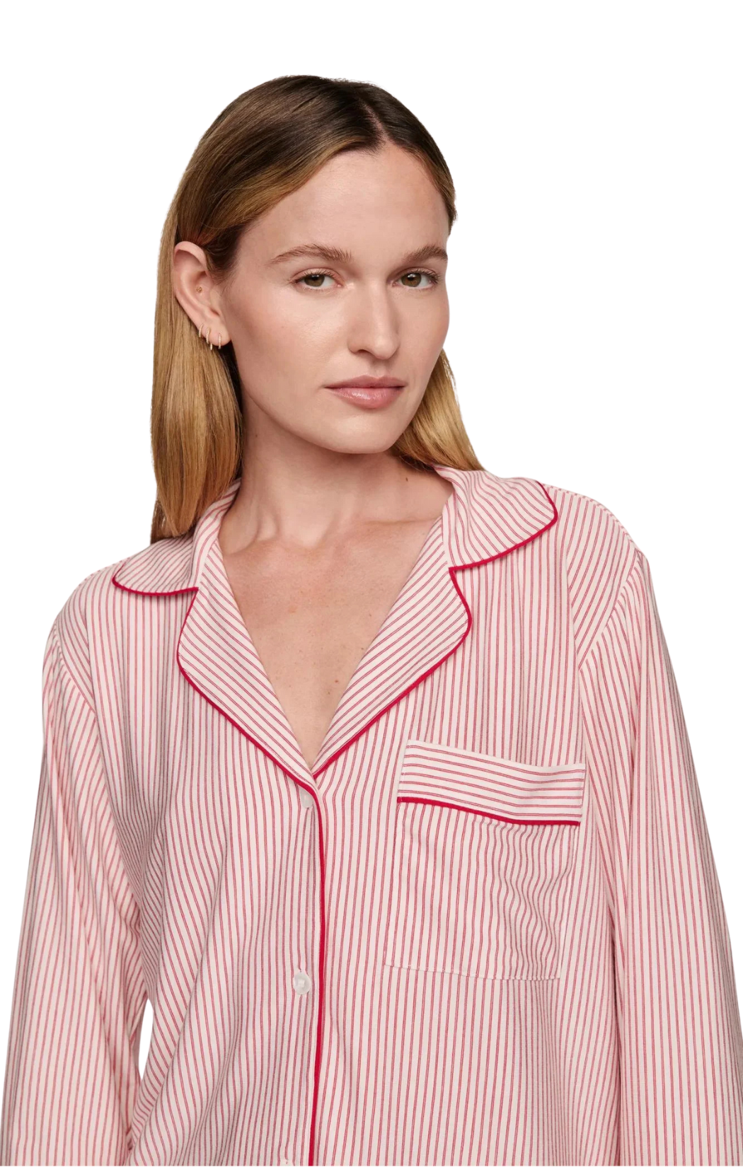 Gisele Printed Long PJ Set Ribbon