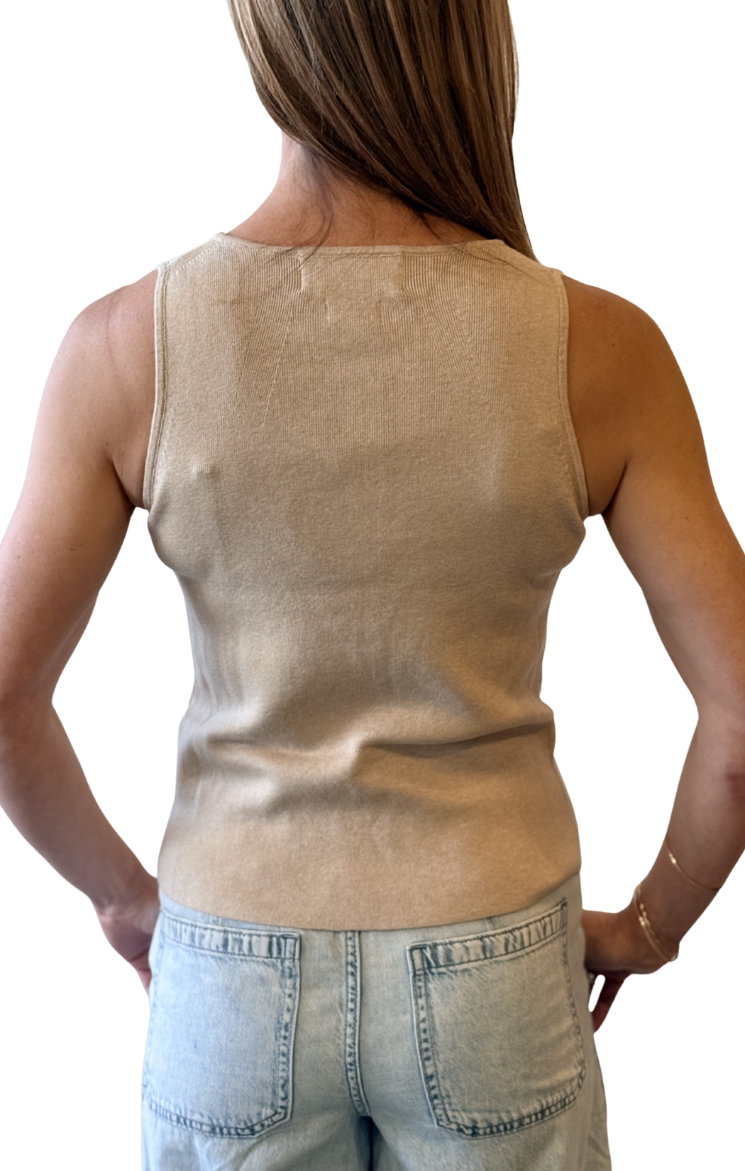 CNN Ebb and Flow Button Top