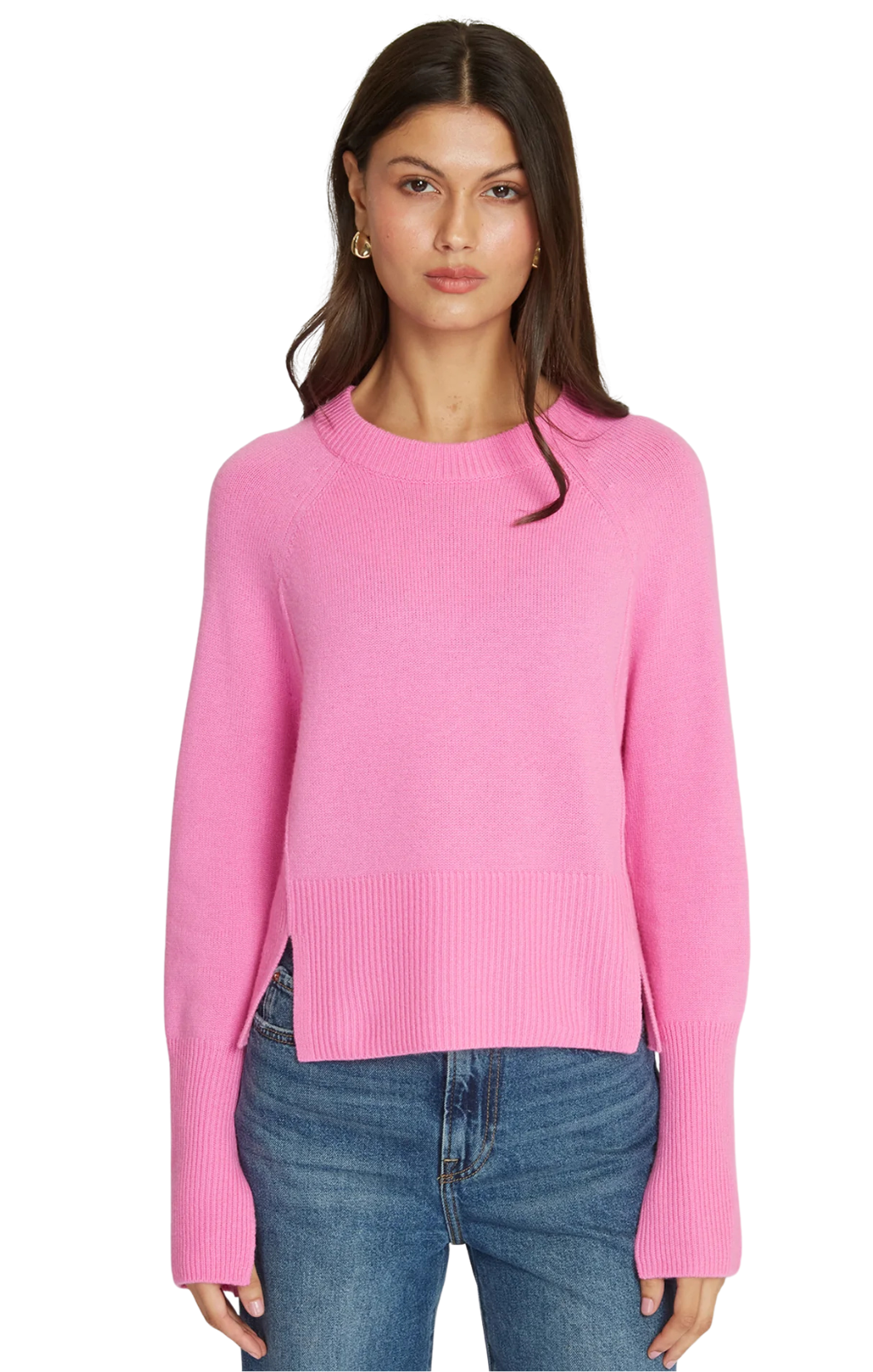 Raglan Crew W/ Side Slits