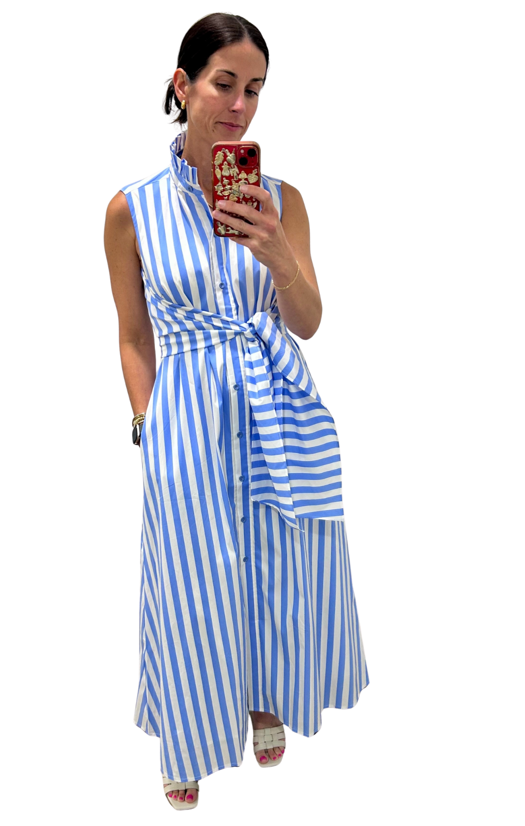 Back Wrap Midi Dress