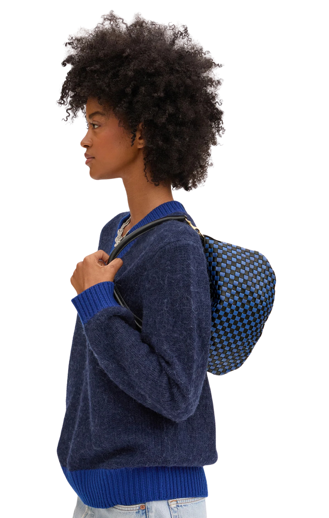 Petit Moyen Messenger - Woven Checker