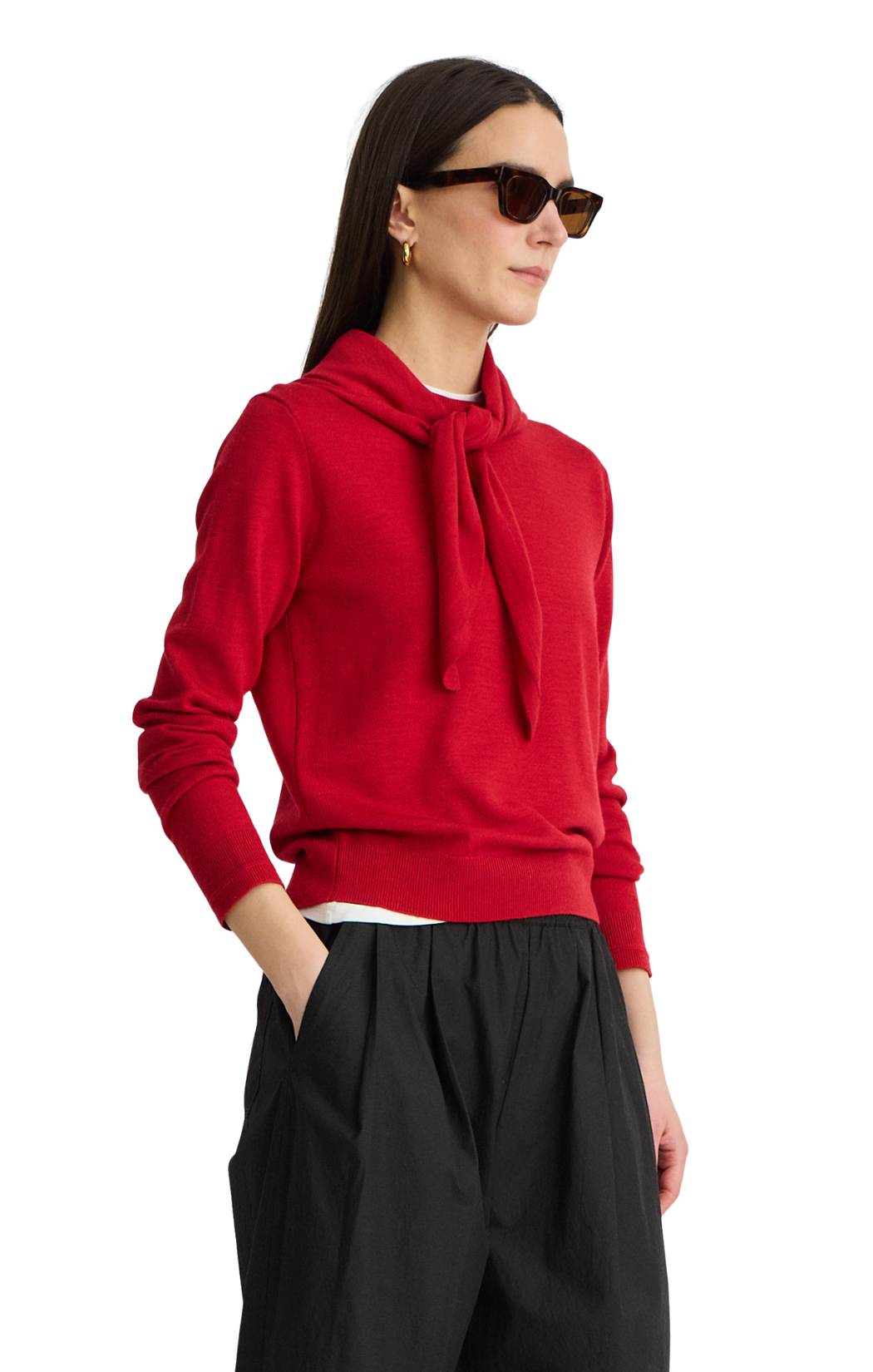 Drippy Scarf Top
