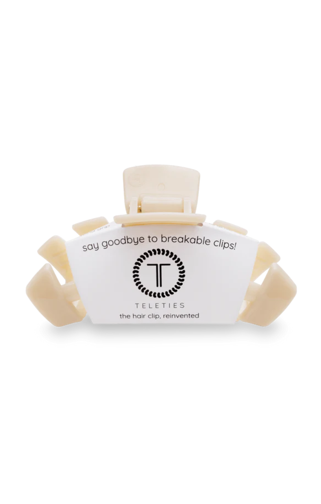 Classic Almond Beige Large Claw Clip